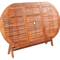 Table de jardin pliable - VIDAXL - 160x85x75 cm - Bois d'acacia massif - Marron - Meuble de jardin - Extérieur