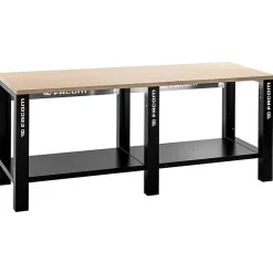 Établi d'atelier FACOM WB2.2000WPF 2 m - plateau hêtre 24 mm, structure métal robuste