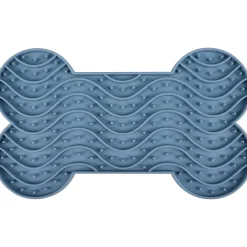 Tapis à lécher YUMMEE couleur bleu taille M 21 cm pour chien