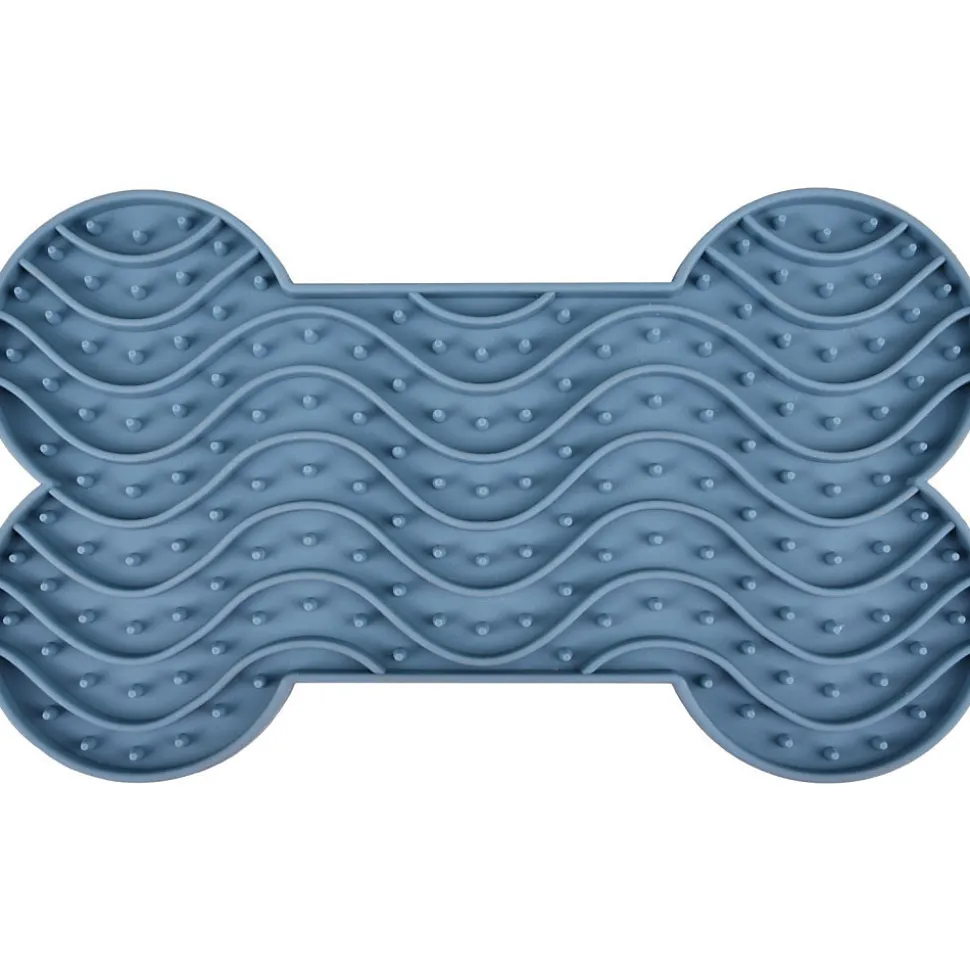 Tapis à lécher YUMMEE couleur bleu taille M 21 cm pour chien