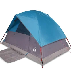 Tente de camping à dôme 2 personnes bleu imperméable vidaXL