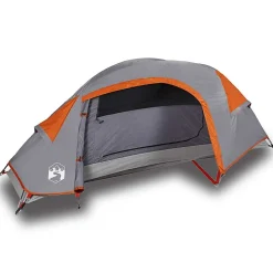 Tente de camping à dôme 1 personne orange imperméable vidaXL