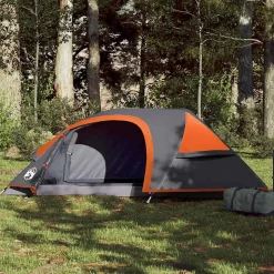 Tente de camping à dôme 1 personne orange imperméable vidaXL