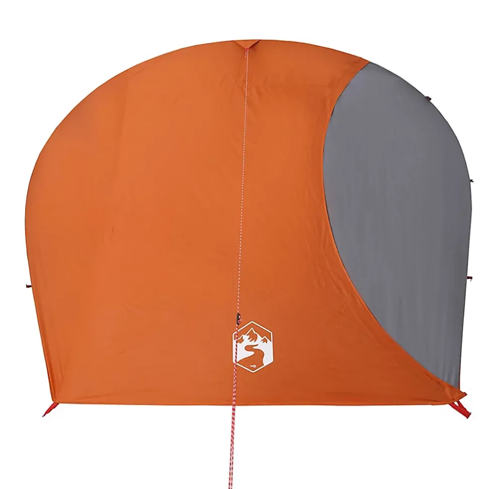 Tente de camping à dôme 4 personnes orange imperméable vidaXL