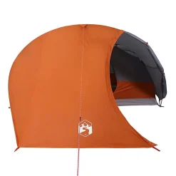 Tente de camping à dôme 4 personnes orange imperméable vidaXL
