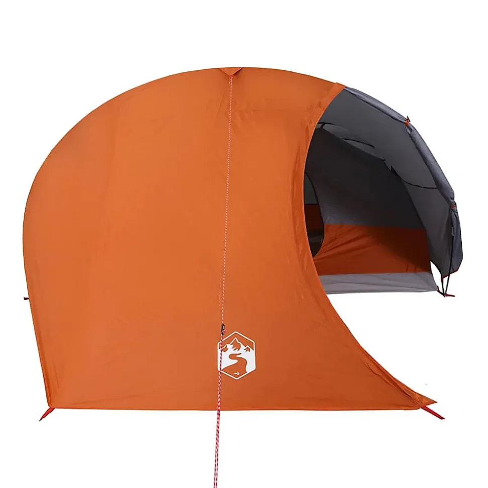 Tente de camping à dôme 4 personnes orange imperméable vidaXL