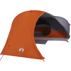 Tente de camping à dôme 4 personnes orange imperméable vidaXL