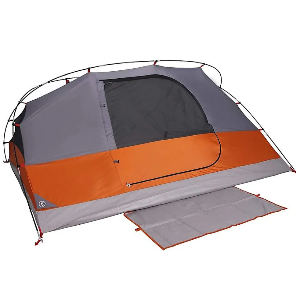 Tente de camping à dôme 4 personnes orange imperméable vidaXL