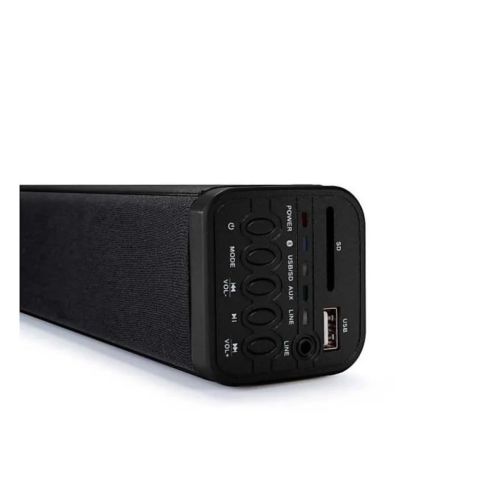 Thomson SB250BT Barre de son 2.1 avec Caisson de Basses - Puissance 200 Watts - Bluetooth - Entree RCA - USB/SD - Telecommande