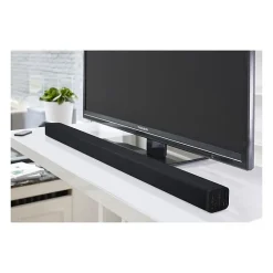 Thomson SB250BT Barre de son 2.1 avec Caisson de Basses - Puissance 200 Watts - Bluetooth - Entree RCA - USB/SD - Telecommande