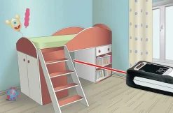 Télémètre laser Laserliner 080.830A portée jusqu'à 30 m précision ± 2 mm