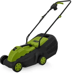 Tondeuse a gazon électrique Induction 1200W Pelouses jusqu'à 300m2 Larg 32cm Bac 35L ITOOLS