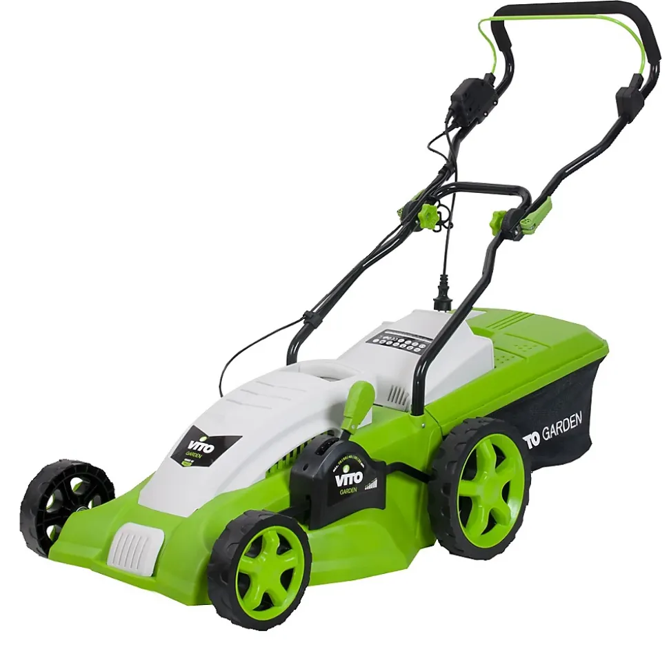 Tondeuse electrique 1800W Moteur induction Coupe 42 cm - 3 hauteurs de coupe - bac 50L VITO