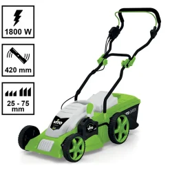 Tondeuse electrique 1800W Moteur induction Coupe 42 cm - 3 hauteurs de coupe - bac 50L VITO
