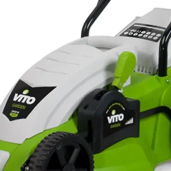Tondeuse électrique 1400W Moteur induction Coupe 34 cm - Hauteur de coupe 25-60 mm - Bac 35L VITO