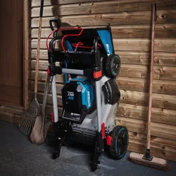 Tondeuse sans fil avec batterie 36V - largeur de coupe 46 cm - hauteur de coupe 25 à 75 mm - bac 60L - Erbauer ERT1043GLM