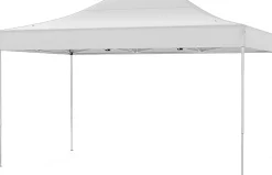 Tonnelle de Jardin Exterieur 445X300CM,pour 10-12 Personnes,Réglable 313/323/333CM, Abri Solaire,Sac de Transport(3x4,45 M-Beige)