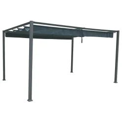 Tonnelle de jardin Palmeira - L. 400 x l. 300 cm - Ardoise