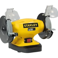 Touret a meuler STANLEY 330W 150 mm double meule grain 36 60 moteur induction affutage atelier