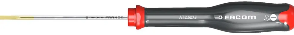 Tournevis Facom Protwist lame Plate Fraisée 2.5x75 mm