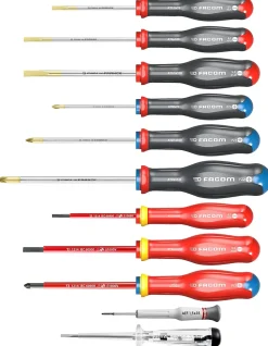 Tournevis Facom Protwist - En coffret, 11 pièces