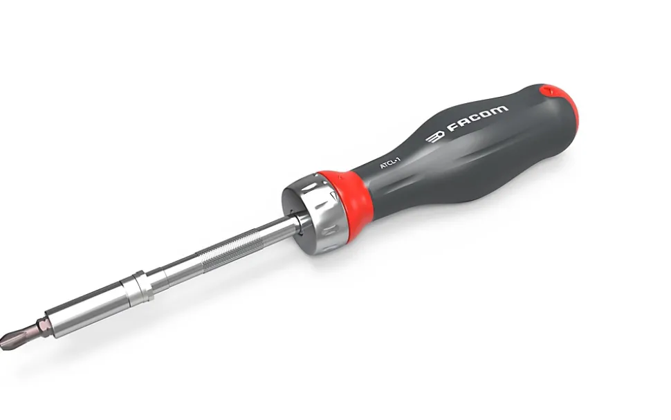 Tournevis porte-embouts à cliquet Facom Protwist + 15 embouts