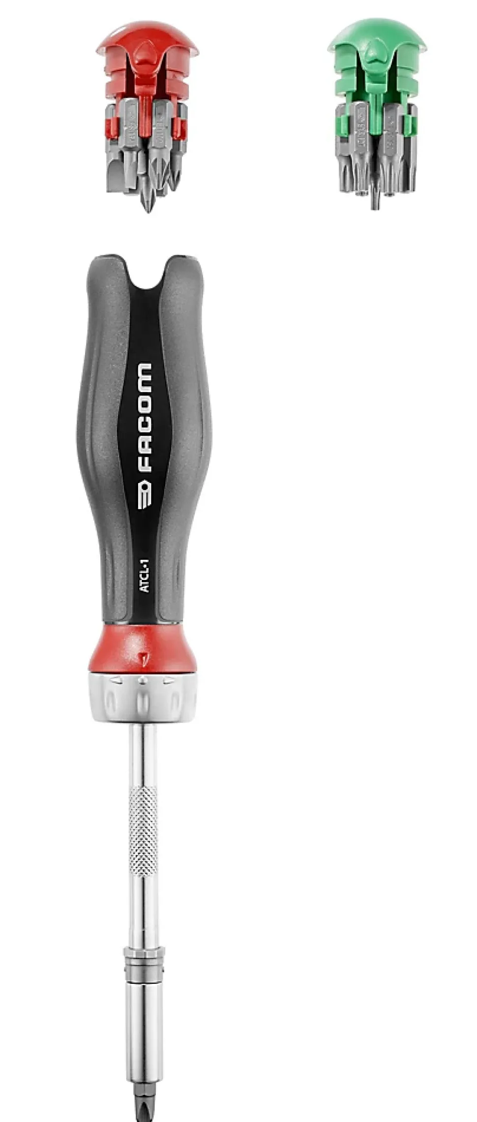 Tournevis porte-embouts à cliquet Facom Protwist + 15 embouts