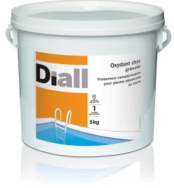 Traitement complémentaire pour piscine Oxydant choc action 5 kg Diall
