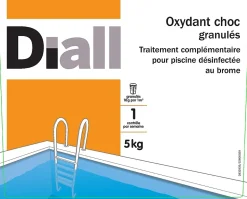 Traitement complémentaire pour piscine Oxydant choc action 5 kg Diall