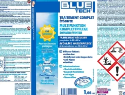 Traitement de l'eau Blue Tech avec diffuseur pour piscines et spas de 30 à 60 m³