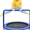Trampoline pour Enfant Pliable 92 cm Charge 150KG Interieur et Exterieur pour Garcons et Filles