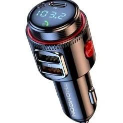 Transmetteur FM THOMSON Bluetooth 48W USB-C PD30W 2x USB-A Noir