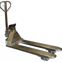 Transpalette peseur inox 316 - Fourches 1150x555mm - Charge 2000kg - Agroalimenatire et industrie chimique, pharmaceutique -
