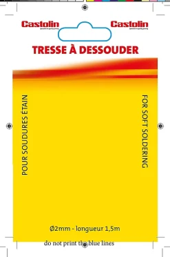 Tresse à dessouder Castolin D.2 mm l.1,5mm