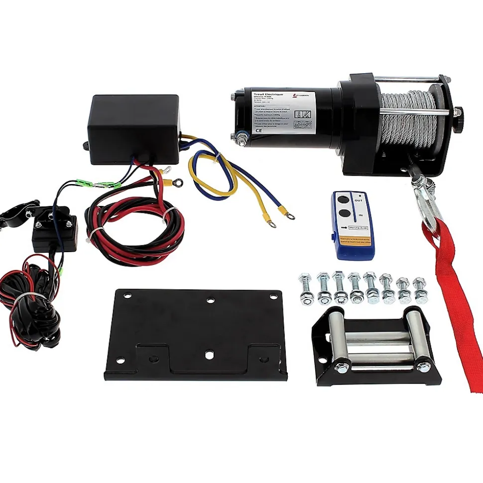 Treuil électrique avec télécommande sans fil 1360 kg - GT MARKET