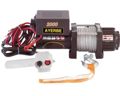 Treuil électrique AY-2000 DC capacité 2000 kg câble 6 mm x 12 m
