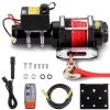 Treuil électrique 12V, câble de treuil 4500lb/2041kg, câble en nylon