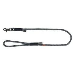 Trixie - Laisse Soft Rope - 1m - 10mm - S XL - Noir Gris - Anneaux reglables