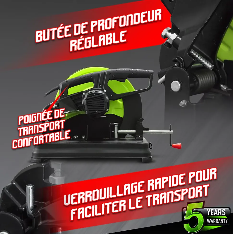 Tronçonneuse à métaux 2300W - Diamètre du disque 355mm - Constructor