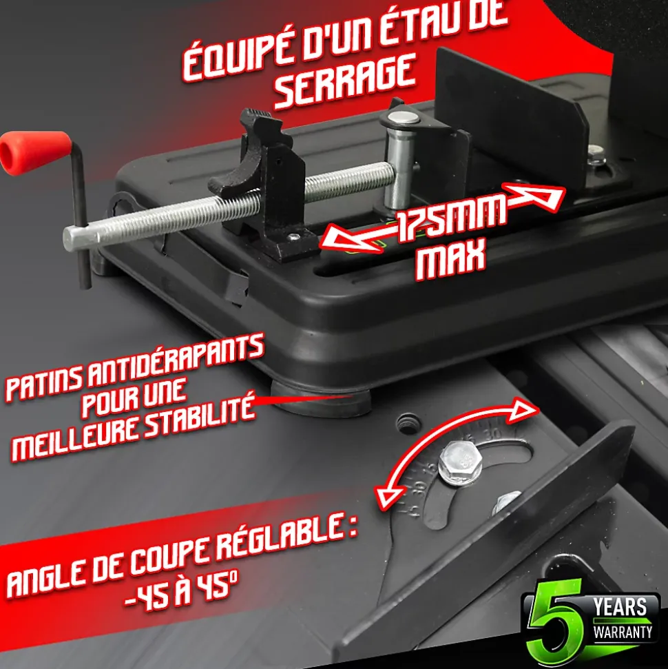 Tronçonneuse à métaux 2300W - Diamètre du disque 355mm - Constructor