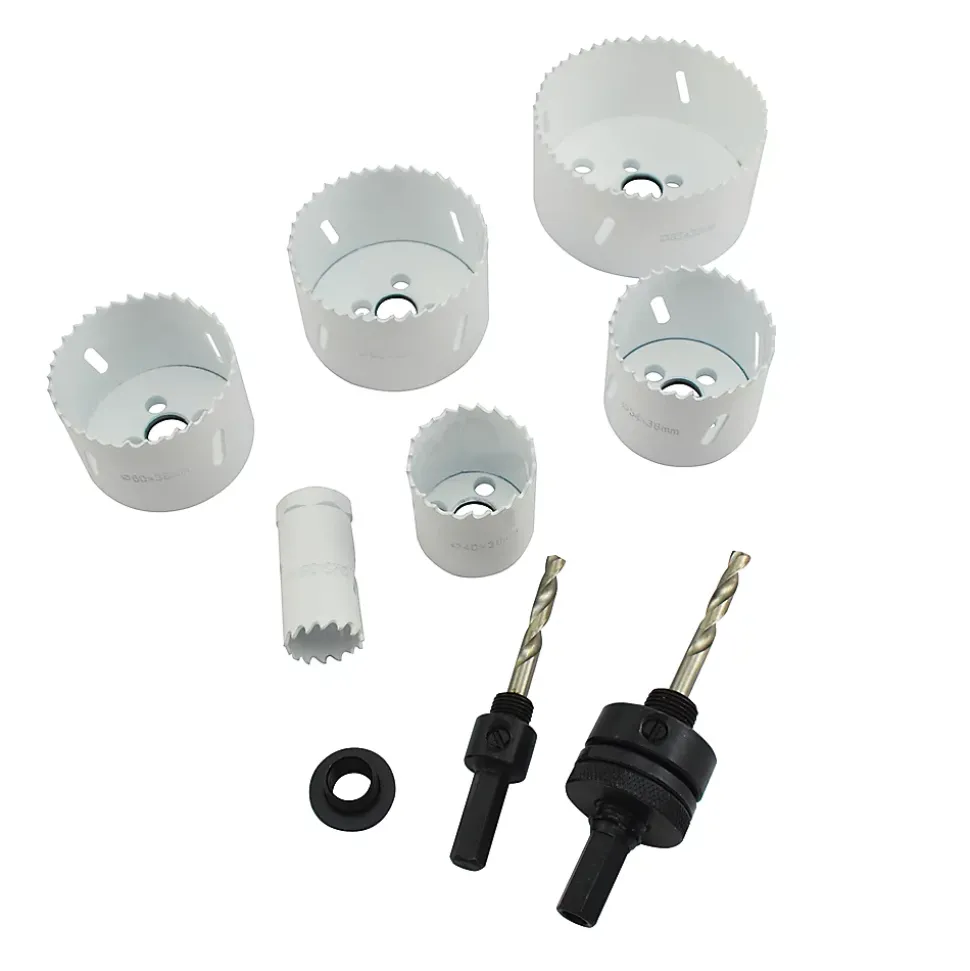 Trépan bi-métal électricien universel - 6 pièces