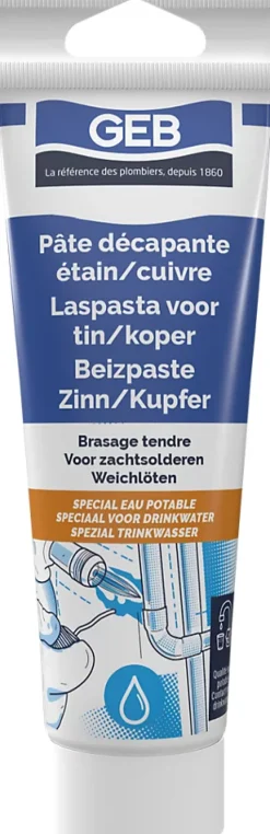 Tube pâte décapante étain/cuivre 125 ml