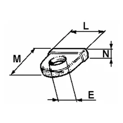 Verrou pour remorque moyen 16 mm AMA (Lot de 2)