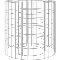 VidaXL - Foyer en gabion - Fer galvanise - 50 cm - Design circulaire
