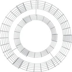 VidaXL - Foyer en gabion - Fer galvanise - 50 cm - Design circulaire