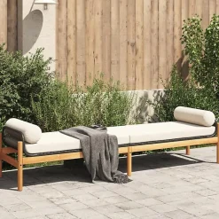 vidaXL Banc de Jardin avec Coussin, Siège avec Housse, Meuble de Terrasse Patio Parc Balcon Extérieur, Moderne, Noir Résine 366299