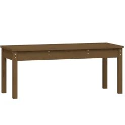 vidaXL Banc de jardin marron miel 109x44x45 cm bois de pin massif 824007