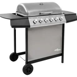 vidaXL Barbecue Gril à Gaz avec 6 Brûleurs Gril d'Extérieur Grille de Cuisson Barbecue de Jardin Barbecue de Terrasse 48553