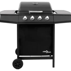vidaXL Barbecue Gril à Gaz avec 4 Brûleurs Gril d'Extérieur Grille de Cuisson Barbecue de Jardin Barbecue d'Extérieur 48545