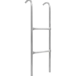 vidaXL échelle de trampoline à 2 marches Acier Argenté 102,6 cm